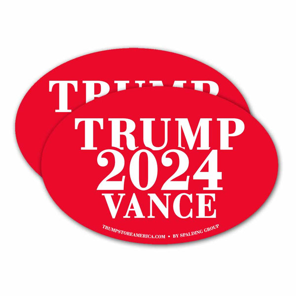 Trump Vance 2024 Bumper Sticker - 4 Color Pack