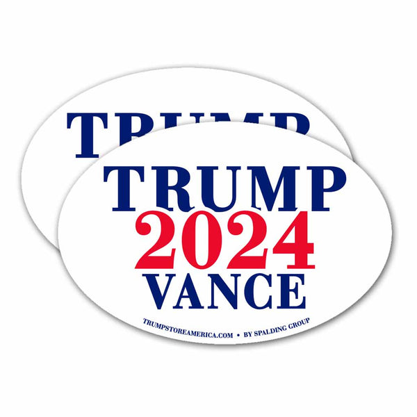 (Pack of 2) Bumper Sticker - Trump Vance 2024