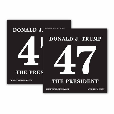 47 - The President - Bumper Sticker - (Pack of 2)