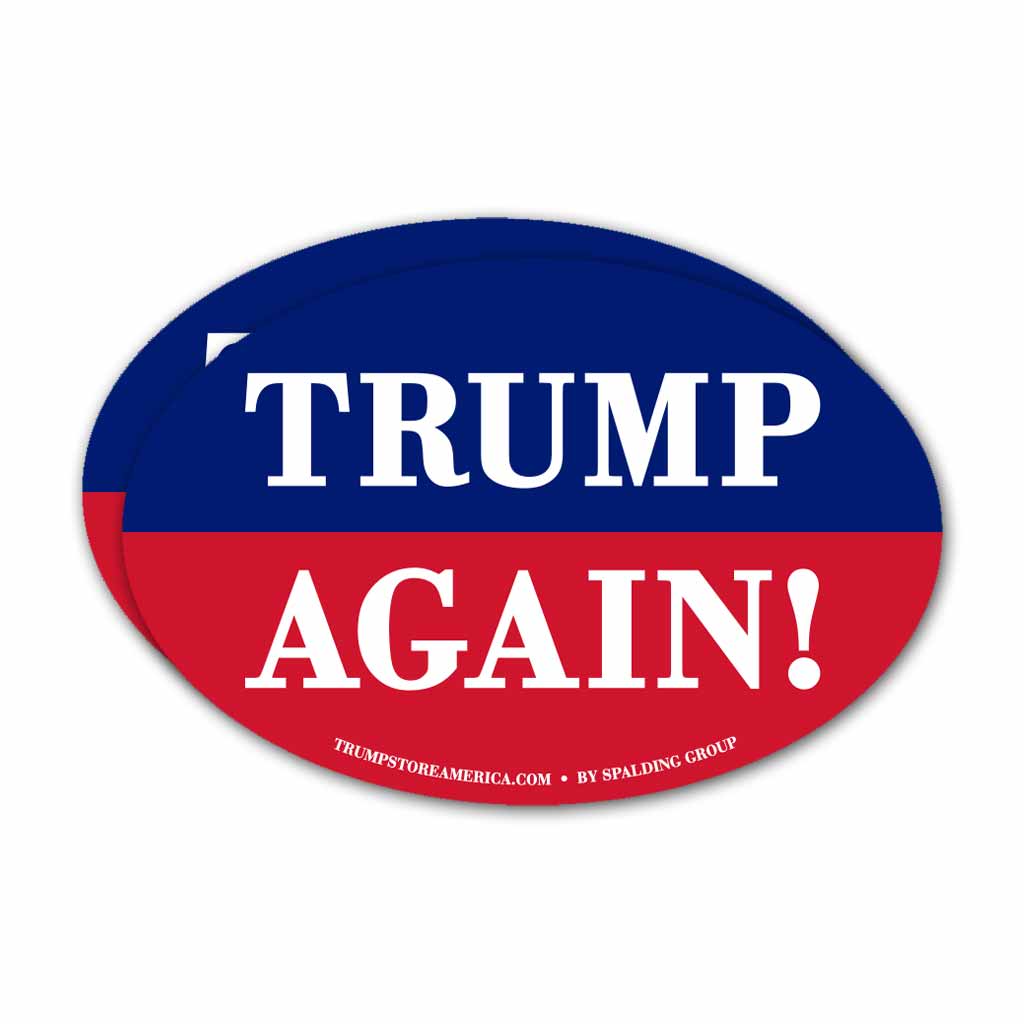 (Pack of 2) Trump Again Bumper Sticker