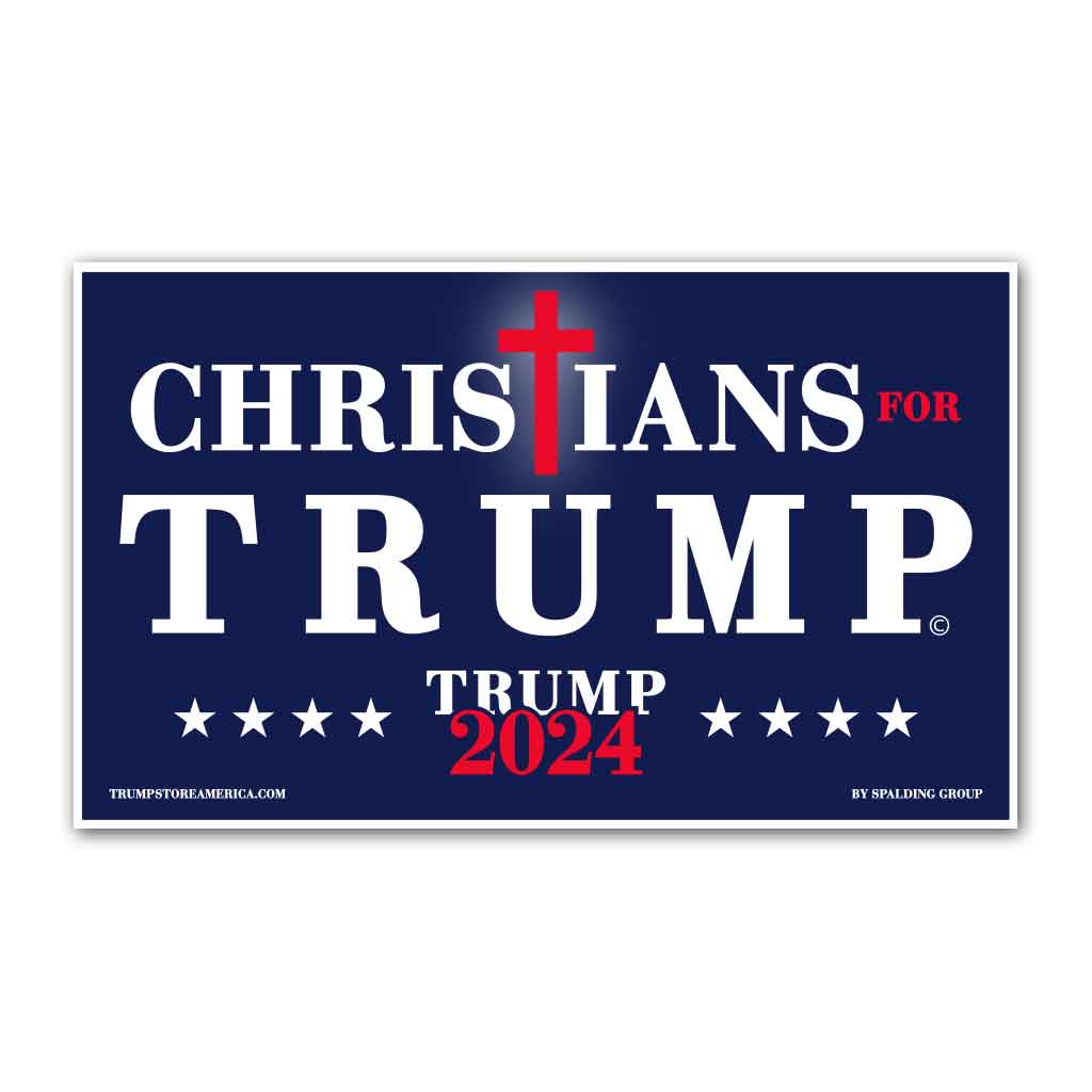 Christians for Trump 2024 Vinyl 5' x 3' Banner