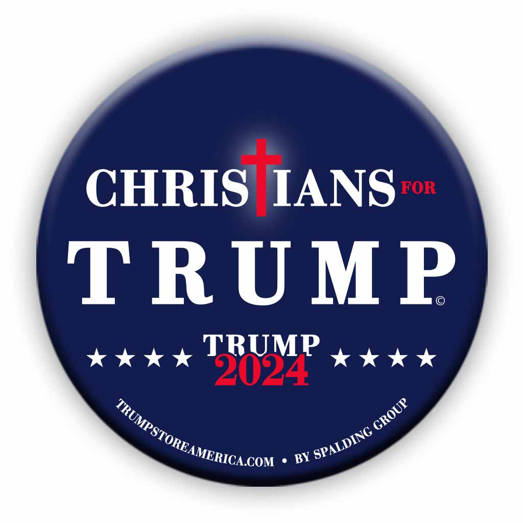 Christians for Trump 2024 Button