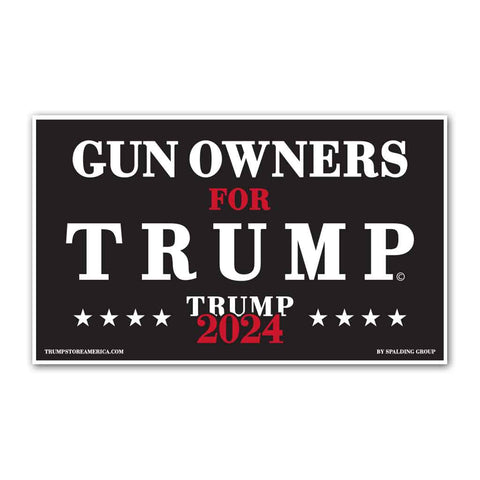 Gun Owners for Trump 2024 Vinyl 5' x 3' Banner