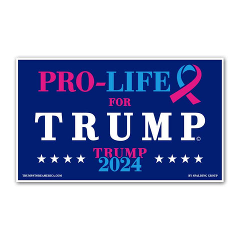 Pro-Life for Trump 2024 Vinyl 5' x 3' Banner