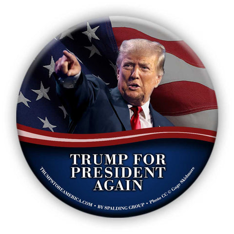 Trump for President Photo Button