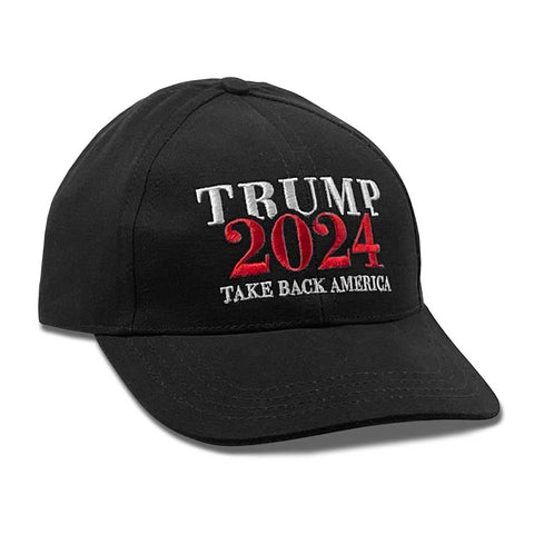 Trump 2024 Hat - Black - Made In USA