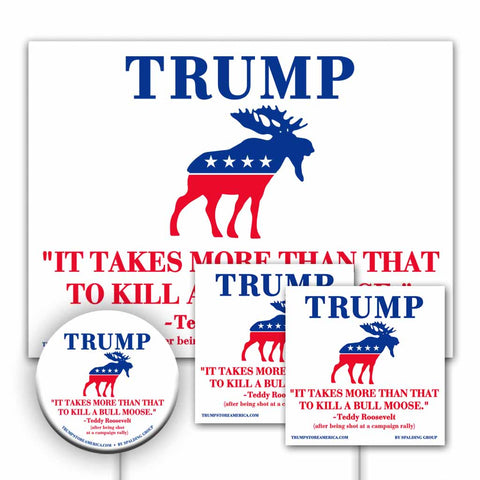 Trump Bull Moose Yard Sign Kit