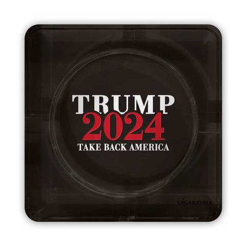 Trump 2024 Glass Ashtray