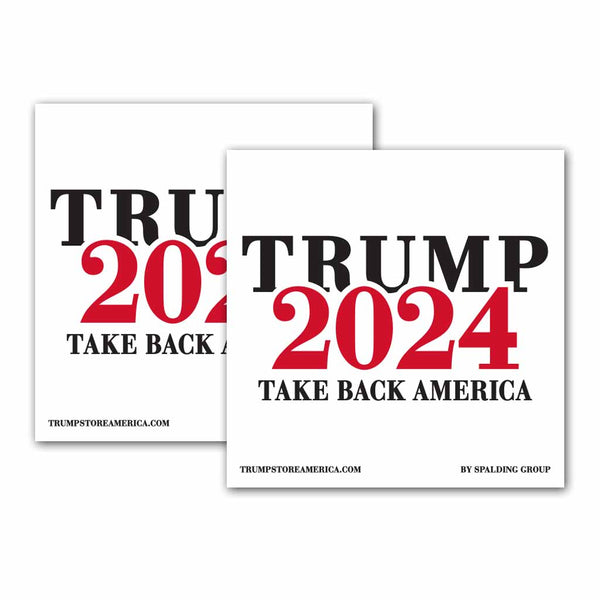 Trump 2024 Bumper Sticker - (Pack of 2)