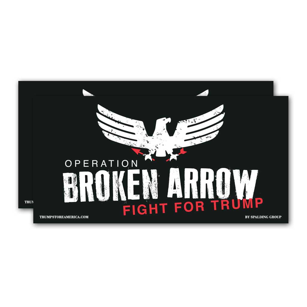 Trump Bumper Sticker - "Broken Arrow"