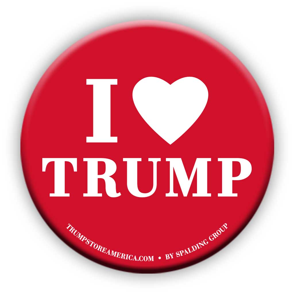 I Heart Trump Button