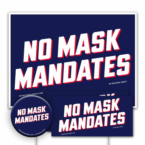 Yard Sign Kit - No Mask Mandates
