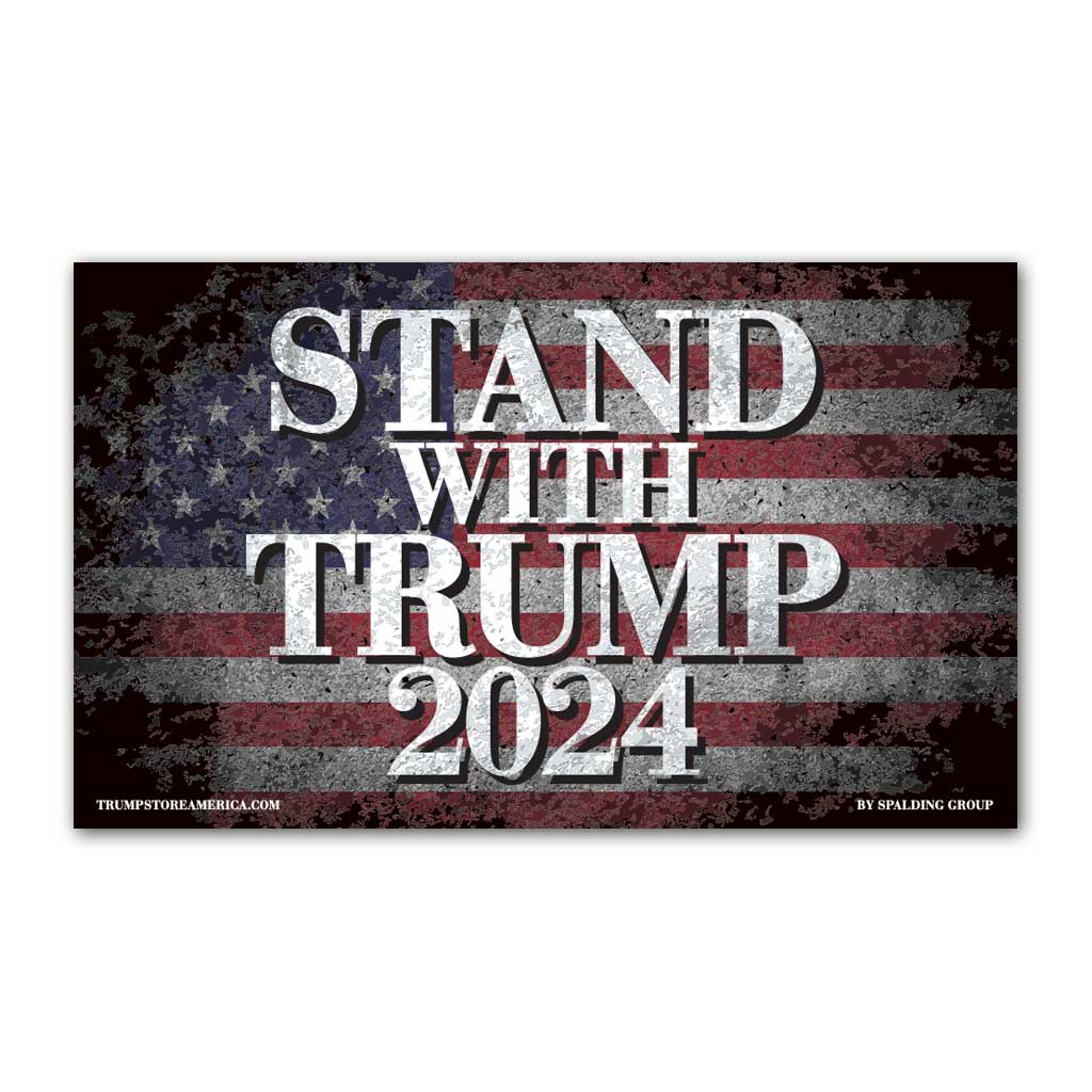 Stand With Trump 2024 Vinyl 5' x 3' Banner