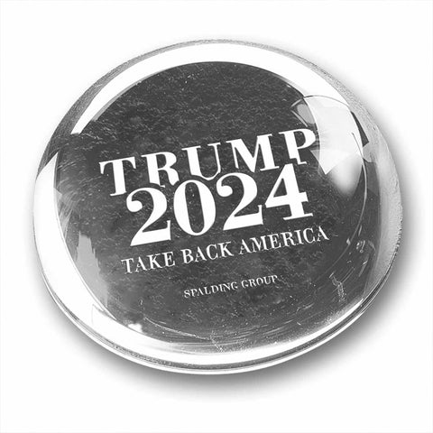 Trump 2024 Crystal Paperweight